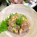 ルぴあ's cooksnap of when they made はじめての三枚おろし！あじのなめろう.