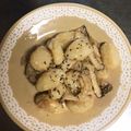 水玉ぱじゃま's cooksnap of when they made エリンギのレモンクリームニョッキ♪.
