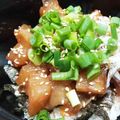 WhiteB7's cooksnap of when they made 簡単☆漬けマグロおろし丼.