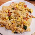 ありんこ☆★'s cooksnap of when they made 【 胡瓜とウインナーの炒飯♪】.