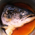 ★むさ's cooksnap of when they made 鮭の頭の煮付け.