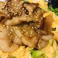 あき☆☆☆☆'s cooksnap of when they made ＊カフェ風＊簡単スタミナ豚丼！.