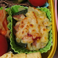 ごんべい君's cooksnap of when they made 簡単お弁当♪カップで南瓜のマヨチーズ焼き.