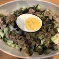 ちはるき27's cooksnap of when they made ナスとキュウリの肉味噌 そうめん.