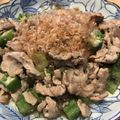 jefycary's cooksnap of when they made ポン酢だけ♪豚コマとオクラの炒めもの.