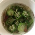 ngta05's cooksnap of when they made オクラとトマトの冷製スープ.