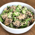 ままばなな1020's cooksnap of when they made ダイエットに◎鯖缶とオクラの梅わさ和え.