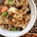 ちょこふみ's cooksnap of when they made 甘塩鮭とキノコの中華風炊き込みご飯.