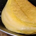 醤油☆世界一's cooksnap of when they made 材料2つ！モンサンミッシェル風オムレツ.