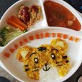 ひこぷぅ's cooksnap of when they made 1歳のしまじろうバースデープレート.