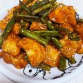 Mooooogu's cooksnap of when they made 韓国風★鶏肉とインゲンの甘辛炒め.
