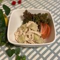 サヤスカマカン's cooksnap of when they made 蒸し茄子とサラダチキン和え物.