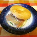 龍青空ママ's cooksnap of when they made 大人味♡アボカドと生ハムのベーグルサンド.