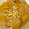 Monkinton's cooksnap of when they made 男子も喜ぶ♪大根と豚コマの炒め煮☆.
