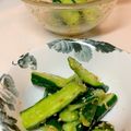 ローズマリー☆☆'s cooksnap of when they made 基本の和食❤塩漬けきゅうりの梅ごま和え.