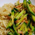 ちゃろ113's cooksnap of when they made 簡単！ピリ辛☆ツナ胡瓜茗荷のさっぱり丼.