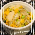 ♪キッチンmama's cooksnap of when they made ブロッコリーとコーンのガーリックライス☆.