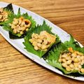 ねっちゃんっ's cooksnap of when they made 韓国海苔に大葉キムチ納豆！簡単おつまみ♡.