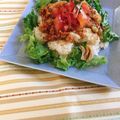 yesmama's cooksnap of when they made 沖縄ごはんで元気♪ガーリックタコライス.