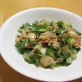 もんしゅしゅ's cooksnap of when they made 豚こま・ニラ・玉ねぎの生姜焼き♪.