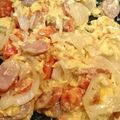 ☆ドキンちゃん☆”'s cooksnap of when they made 卵&トマト＆チーズ＆ベーコン 炒め.