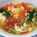 あやタコウィンナー's cooksnap of when they made 意外な組合せ♪三つ葉とトマトの卵スープ♡.