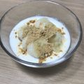 亜久里's cooksnap of when they made バナナ きな粉 ヨーグルト.