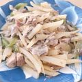 クック7LJKB4☆'s cooksnap of when they made サバ缶のじゃがいも炒め.