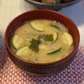 ちゃぴ♥'s cooksnap of when they made ＊ズッキーニのみそ汁＊.