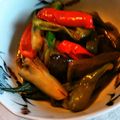 プラムアップル's cooksnap of when they made ナスとピーマンとオクラの煮浸し。作り置き.
