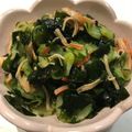 yumtas♥'s cooksnap of when they made きゅうりとわかめの酢物.