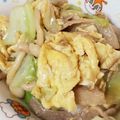 クックO16FRJ☆'s cooksnap of when they made ✤豚肉toきのこto卵のオイマヨ炒め✤.