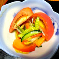 Wakka♪'s cooksnap of when they made 胡瓜と茗荷の即席酢の物.