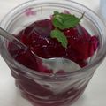 よーよー1970's cooksnap of when they made 手作りしそジュースでゼリー.
