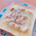 ☆３匹の子ぶた☆'s cooksnap of when they made 簡単！ハニーちーずトースト（バターピー）.