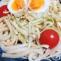 クックおにぎらず's cooksnap of when they made 夏の定番サラダうどん.