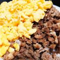 クック4IP7ZD☆'s cooksnap of when they made 【超簡単！】3色そぼろ丼*+.