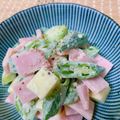 ☆３匹の子ぶた☆'s cooksnap of when they made *オクラとハムとチーズのマヨ和え*.