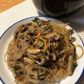 てついく's cooksnap of when they made チャプチェ 韓国春雨と野菜の炒め物.