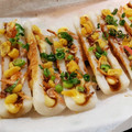tsumusio's cooksnap of when they made お好み焼き風ちくわ♡.