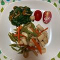 ぐりtoぐら's cooksnap of when they made イカ＆インゲンのガーリックソテー.