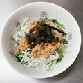 K0A9O0R8U♪'s cooksnap of when they made 簡単★朝食にも【しらすと大葉の納豆丼】.