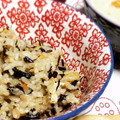 zakkiiM's cooksnap of when they made ひじき牛蒡ご飯♪簡単炊き込みご飯.