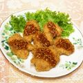 なつき☆ミ's cooksnap of when they made 香ばしい♡チキンカツの胡麻ソースがけ.