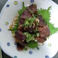 朱雀†'s cooksnap of when they made カツオの刺身で、カツオのユッケ風漬け丼.