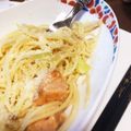 Bunnirella's cooksnap of when they made 鮭とキャベツの塩パスタ♬.