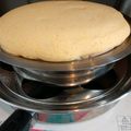 showmama♡'s cooksnap of when they made バニラたまご蒸しケーキ(QC無水鍋使用).