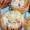あやたん怪獣's cooksnap of when they made ＨＢで玉ねぎとベーコンの惣菜パン.