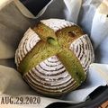 natsuko｡˚✩'s cooksnap of when they made 抹茶とホワイトチョコのカンパーニュ.