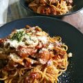 なぽりたんの台所's cooksnap of when they made フライパンひとつで☆トマトソースパスタ.